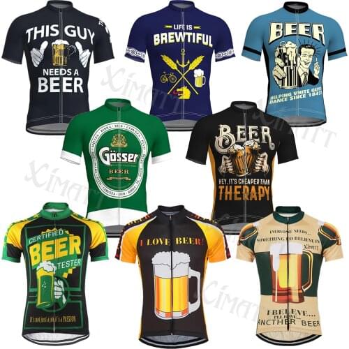 German Oktoberfest Commemorate Style Beer Mens Cycling Jersey Summer MTB Road Bike Quick Dry Moisture Wicking Sports Shirt