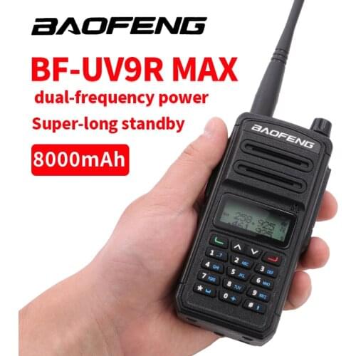 Professional Baofeng UV 9R MAX Plus Two Way Radio Walkie Talkie 30km UV9R Max Transceiver VHF UHF Portable Ham CB Radio Station