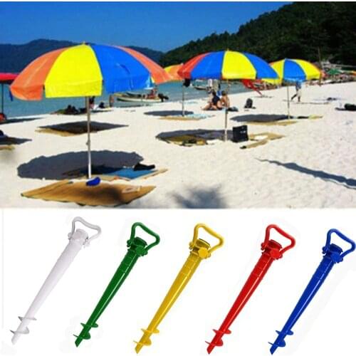 1 Pcs Adjustable Sun Beach Fishing Stand Rain Gear Garden Patio Parasol Ground Anchor Spike Umbrella Stretch Stand Holder