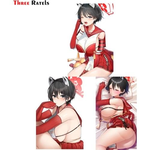 Three Ratels B210 Tsubaki Blue Archive Decals For Car Vinyl Wrap For Laptop Luggge Skateboard Decoration Waterproof Prtected