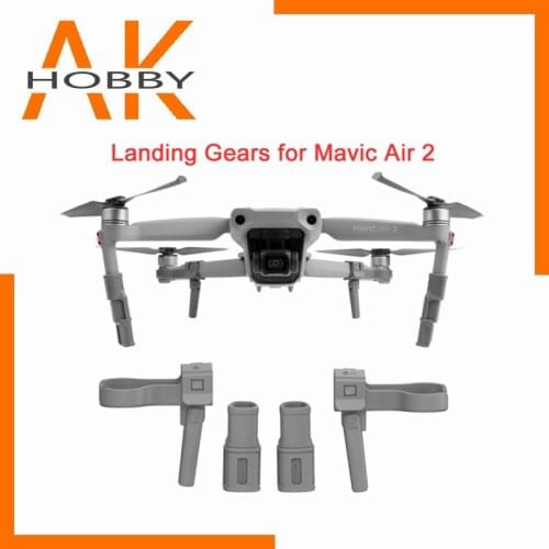 Sunnylife Extended Landing Gear For DJI Mavic Air 2 Heightening Foldable Support Leg Protector For Mavic Air 2 Drone Accessories