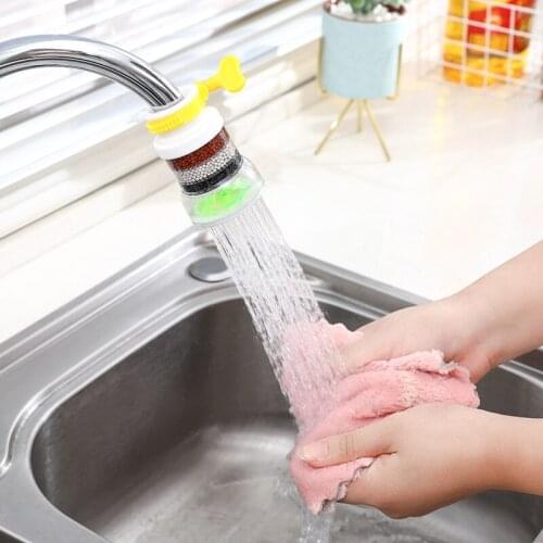 Rotating faucet splash-proof head lengthened extended bubbler kitchen tap water-saving water-saving filter nozzle