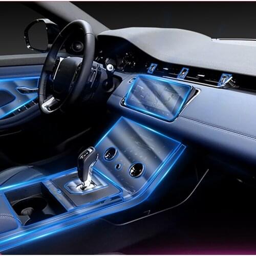 Car Interior Protective Film Central Control Navigation Screen Film TUP Transparent Invisible Film for Land Rover Evoque 2020