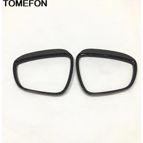TOMEFON For Ford Focus 2019 2020 Door Rear View Mirror Eyebrow Rain Shield Sun Visor Shade Cover Trim Exterior Accessories ABS