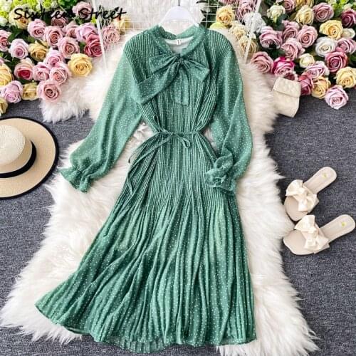 Maxi dresses for women chiffon autumn retro sexy dress harajuku y2k clothing women korean dress vintage vestido de mujer 2021