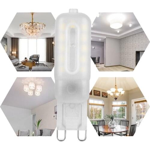 10Pcs G9 LED Lamp 5W Cold White 6000K 220V Replaces Halogen Lamps Not Dimmable