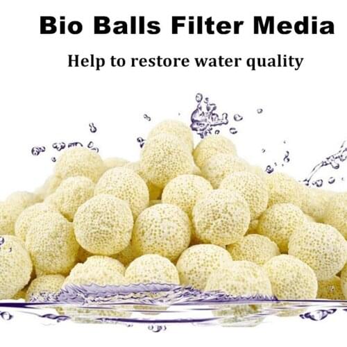 10pcs Ceramic Biochemical Ball Filter Media Nitrifying Bacteria House Aquarium Filter Accessories For Fish Tank Water Cleaning