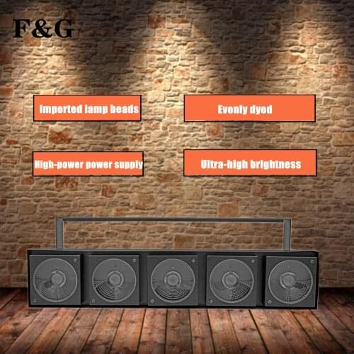 5x30W RGB 3in1 LED Matrix Warm White DMX Led COB Blinder Lighting With Point Control For DJ Disco Party Show Church Horse Race
