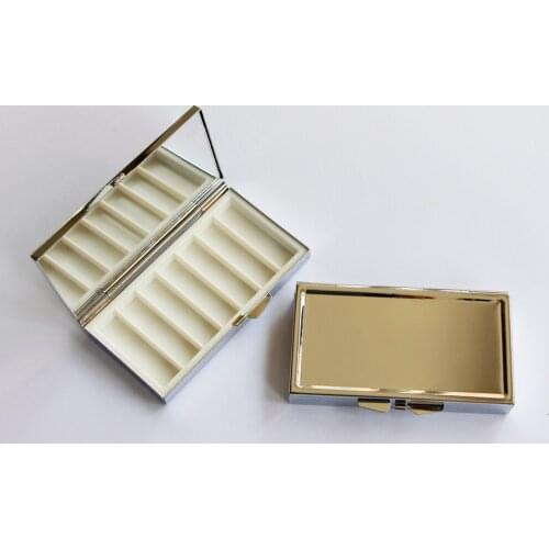 7 day pill case Retro pill case 7 sections Rectangle Pill container-Metal pill case #PY07S