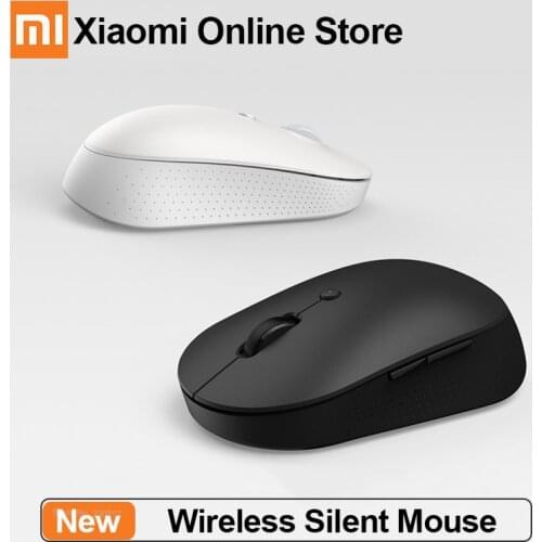 Xiaomi Wireless Bluetooth Dual Mode Mouse Silent Version Bluetooth 4.2 RF 2.4Ghz Receiver Mi Silent Mouse For Laptop Desktop