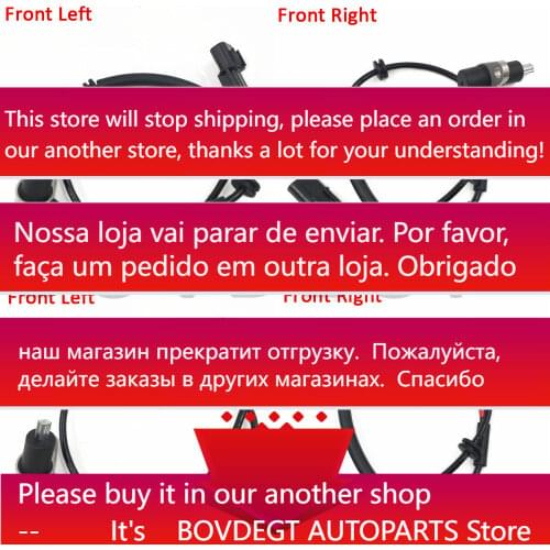 Front Left/Right 2pcs ABS Wheel Speed Sensor for HYUNDAI TERRACAN HP 59830H1050 59830-H1050 59810H1050 59810-H1050