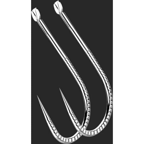 DYGYGYFZ15 Pcs of Long Forest Needle Thorn Strong Sleeve Black Pit Line Slot Bulk Hook