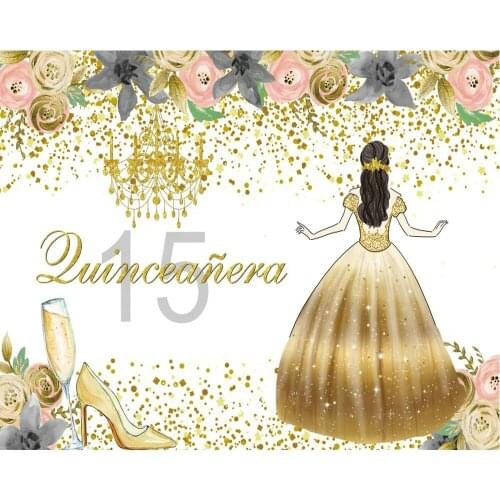 Cartoon Floral Princess High Heels Birthday Party Backdrop Baby Shower Room Decor Photo Booth Studio Prop