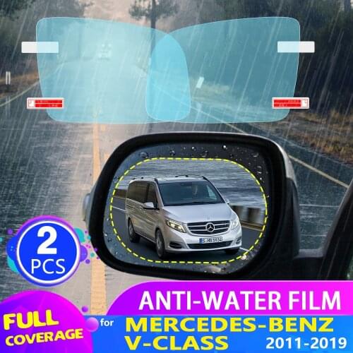 Car Rearview Mirror Film for Mercedes-Benz V-Class Viano Vito Metris W639 W447 2004-2009 Anti Fog Rainproof Sticker Accessories