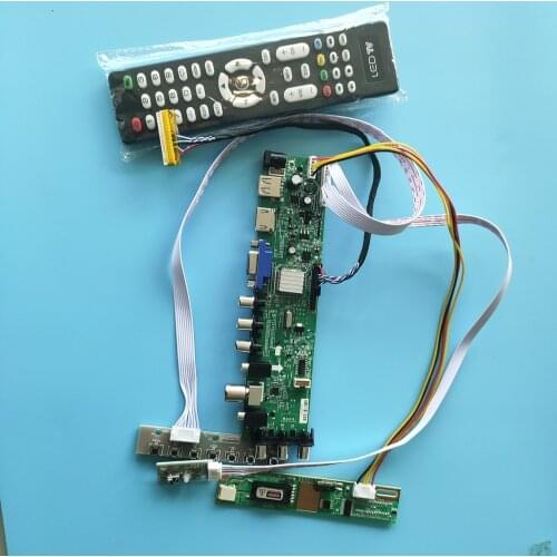 Kit For LP154WU1-A1 TL 1920X1200 Digital HDMI DVB-C DVB-T remote Panel Controller board 30pin 1 CCFL LCD TV VGA USB AV 15.4"