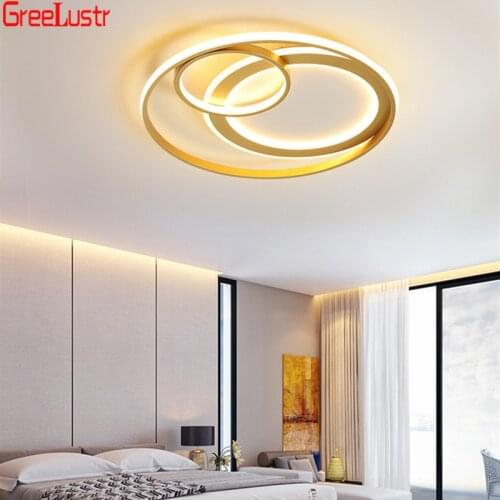 Nordic Gold Led Ceiling Lght Lustres Modern Design Indoor Lighting for Bedroom Home Deco Plafond Chandelier Lamparas Luminaire