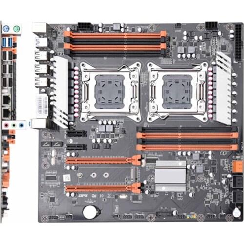 X79 Dual Cpu Lga2011 Motherboard Support For Dual Intel E5 2689 2670 Ddr3 1333/1600Mhz 256Gb M.2 Nvme Sata3 Usb3.0 E-At