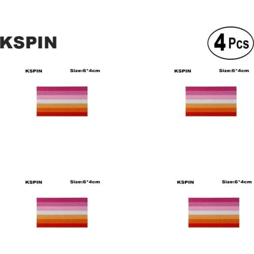 6*4cm Sun Set pride Embroidery Patches Iron on Saw on Transfer patches Sewing Applications for Clothes in Home&Garden