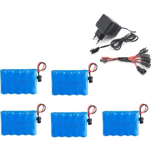 6v 1400mah NiCD Battery charger set For Rc toys Cars Boats Guns Tanks Robots 6v Rechargeable Battery AA Battery 1-5 PCS