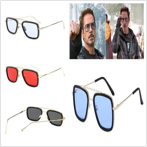 New Mens fashion iron hero man Sunglasses Cosplay Prop Accessories EyeWear Glasses