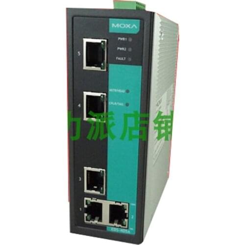 New Original Spot Photo For MOXA EDS-405A Industrial Ethernet Switch 5 Ports Full Electrical Port Network Management