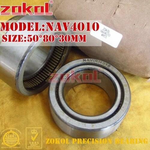 ZOKOL bearing NAV4010 Full bore needle roller bearing with inner ring 50*80*30mm