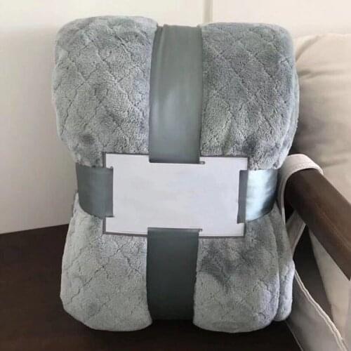 Coral Fleece Luxury Blanket Cream Camel Smoke Blue Queen Size Anti-Pilling Blanket Weight Cozy Plush By Solid Microfiber Light