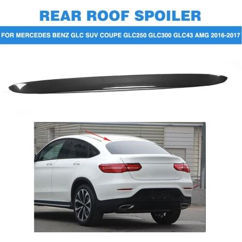 Carbon Fiber Rear Roof Wing Lip Spoiler For Mercedes Benz GLC Class X253 Sport Utility 4 Door GLC43 AMG Sport GLC300 16-17 FRP