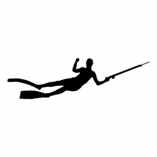 Car Styling Fashion Diving Vinyl Car Stickers Personality Accessories Black Silver CL492