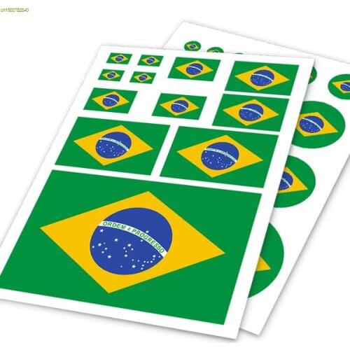 Brazil flag design vinyl sticker on car,personality doodle car body decor stickers and decals,car styling