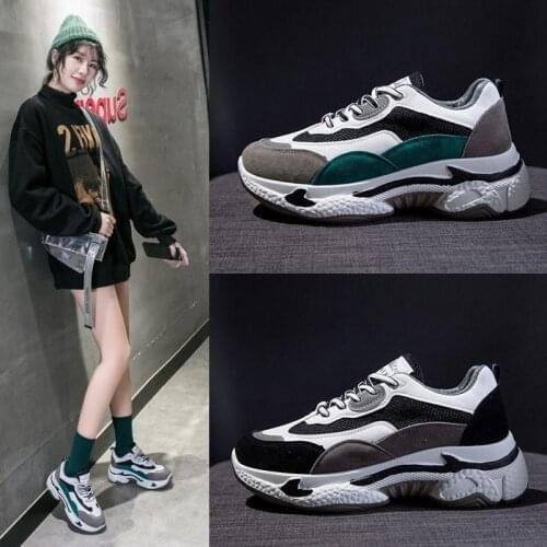 Women Casual Shoes Platform Fashion Reflective Sport Breathable Outdoor Girls Chunky Sneakers Zapatos De Mujer Tenis Zapatillas
