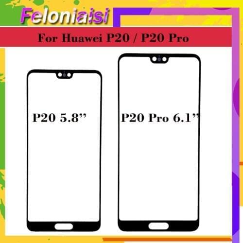 10Pcs/lot For Huawei P20 / P20 Pro Touch Screen Front Glass Panel TouchScreen LCD Outer Display Lens P20 Front Glass P20PRO