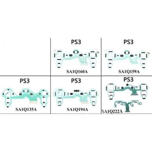 10Pcs/Lot Conductive Film Keypad SA1Q159A SA1Q194A SA1Q165A SA1Q222A SA1Q135A For PS3 Console Circuit Board