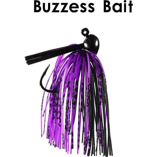 2pcs Spinnerbait Jig Fishing Lures 16.5g Artificial Skirt Rubber Fishing Bait Jigs Head Buzz Swim Bass Bait