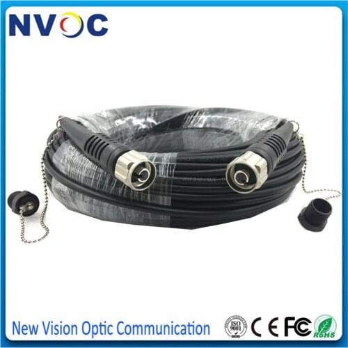 2Pcs 2C ODC-LC 50CM MM Fiber Patch Cord+1Pcs MM 50/125 5.0mm,LSZH Black Jacket,50M,2C ODC Round to ODC Round Fiber Jumper Cable