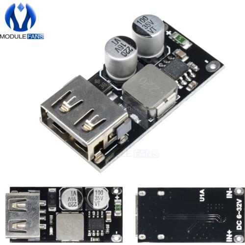 5PCS USB DC-DC Buck Converter Charging Step Down Module Fast Quick Charger 6-32V 9V 12V 24V to 3V 5V 12V Circuit Board