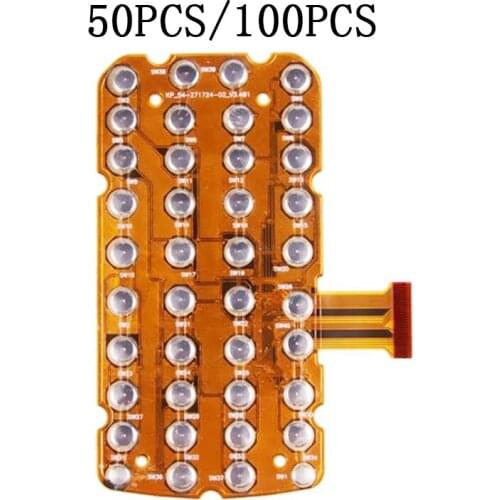 50pcs/100pcs For Motorola Symbol MC3000 MC3070 MC3090 Barcode Computer 38 Key Keyswitch Compatible Barcode scanner reader