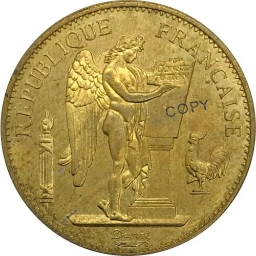 Aliexpress france A 1894 France 100 Francs Gold coin Brass Collectibles Copy Coin