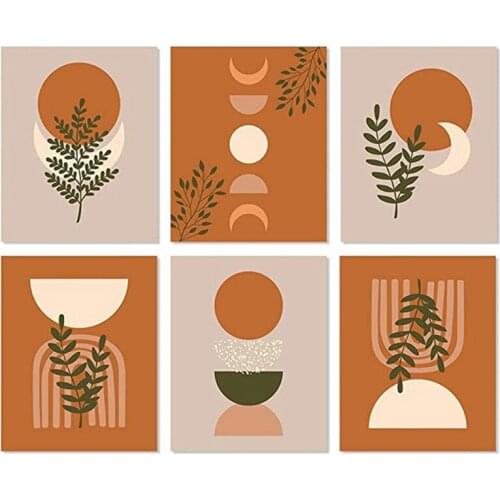 Decorative Paintings Wall Art Quotes Modern Print Decoration Artwork 6 Piece Unframed Canvas