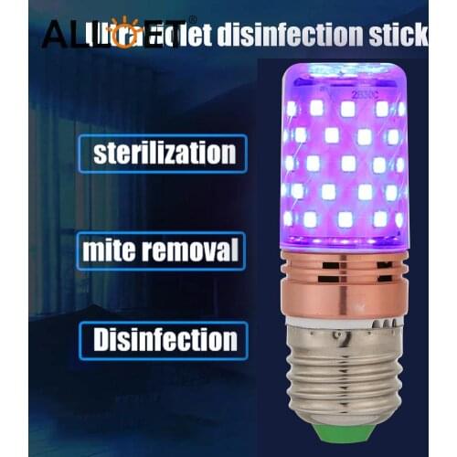 E27 60 LED UV Sterilize Germicidal Corn Lamp Kill Dust Ultraviolet Disinfection Light Bulb