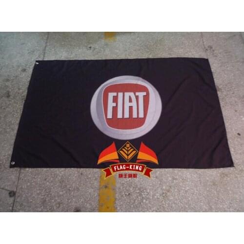 Fiat car racing team flag, 90*150CM polyester flag
