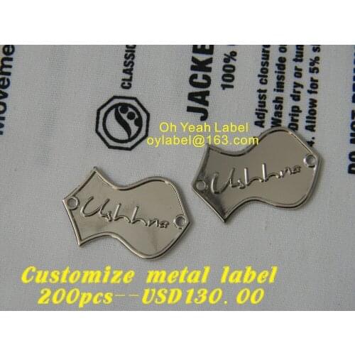 Customize metal labels/clothes labels/ main label / garment label