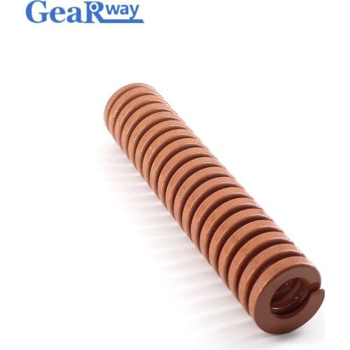 Gearway Brown Die Spring 24% Compression Ratio Tubular Section Mould Die Compression Spring TB22x60/22x65/22x70/22x95/22x100mm