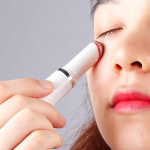 Electric Heated Eye Massager Eye Wrinkle Vibration Massage Pen Dark Circle Removal Puffiness Removal Anti Aging Eyes Care Tools