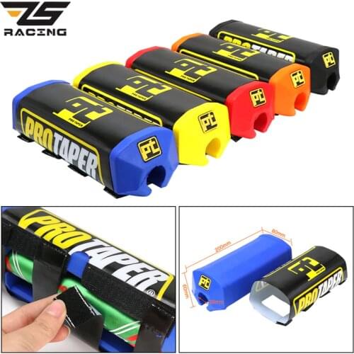 ZS-Racing Pro Taper Handlebar Bar Pad Fat Bar Pad Chest Protector Cross Bar Fit 1-1/8 Handle Bar Motorcycle Dirt Bike Pit Bike