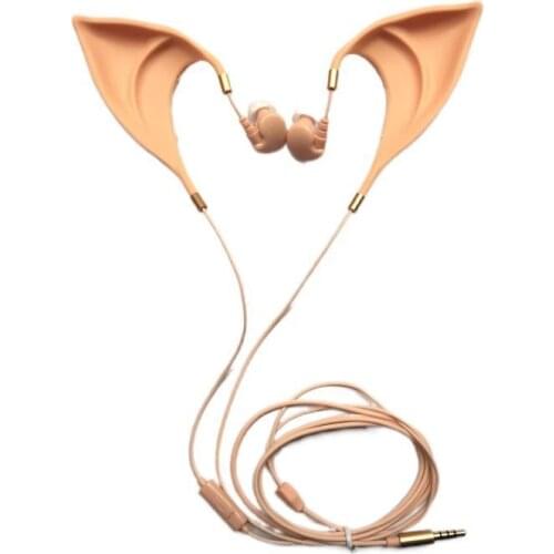 Elf Earbuds Earphones In-Ear Headphones Hands-Free Headset With Mic For Huawei for Xiaomi for Samsung Elf Ears gift