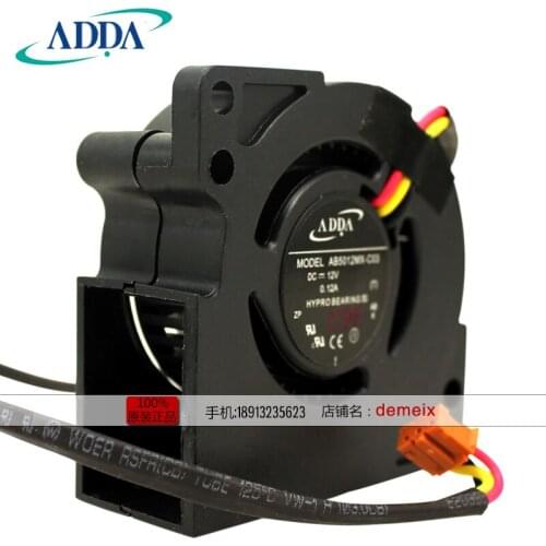 NEW ADDA 5020 DC12V 0.12A AB5012MX-C03 5CMCM turbine turbo cooling fan