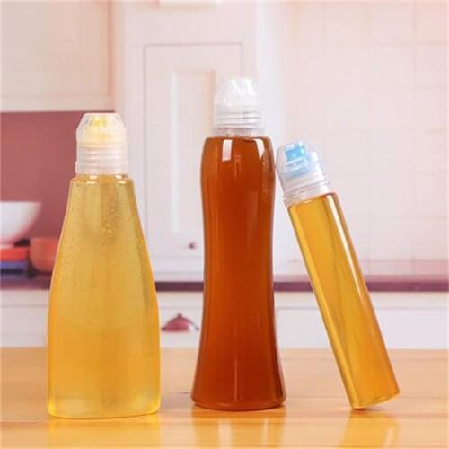 Kitchen 400g Empty Plastic Squeeze Bottle Condiment Dispenser Reusable Container For Portable Travel Salad Sauce Ketchup Honey