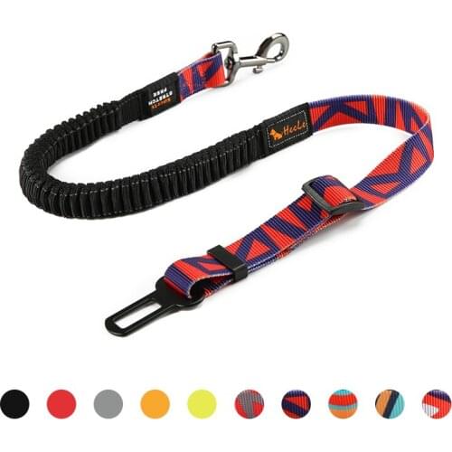 Dog Seat Belt Retractable Pet Safety Car Seatbelts Leash for Vehicle Nylon Seat Belts Heavy Duty Elastic Durable Harness for Dog