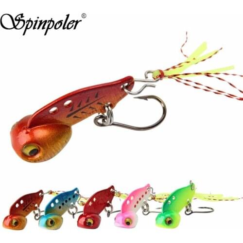 Spinpoler Mini Vib Vibration Crankbait 2Pcs 3g/5g Hard Metal VIB Blade Baits Fishing Lures Wobbler Bass Fishing Bait
